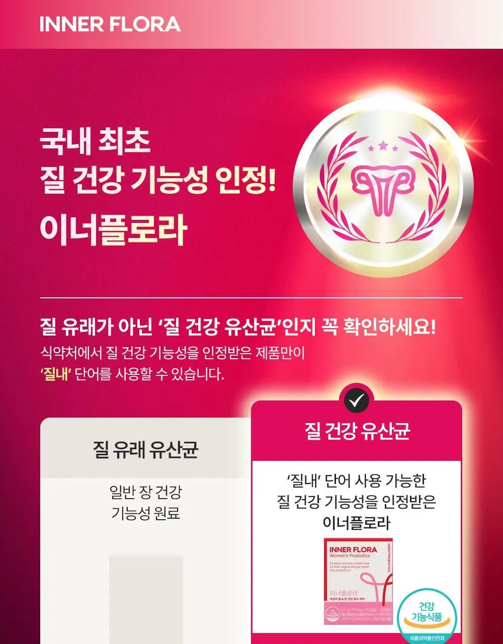 [질유산균] 유한건강생활 덴마크 이너플로라 유산균 UREX프로바이오틱스 상세페이지 13
